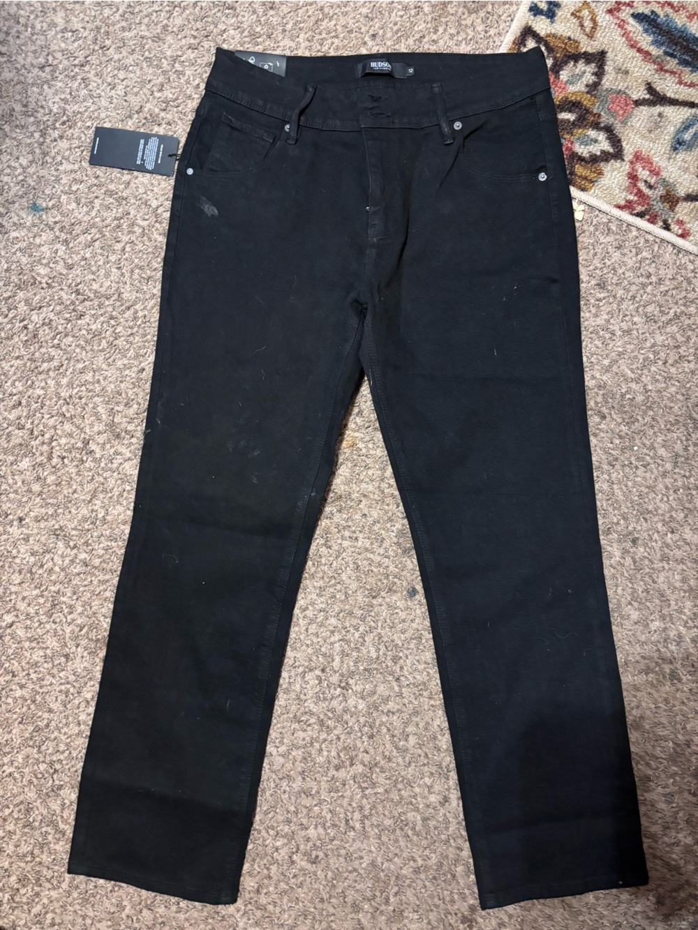 Hudson Jeans Straight Leg Black Women's Jeans